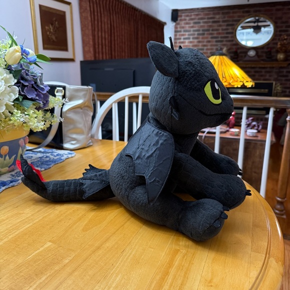 BAB Build A Bear Toothless Dragon Plush 14"  How To Train Your Dragon W/ Wings - Picture 6 of 10